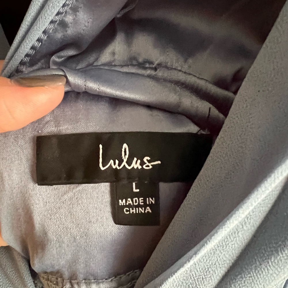 Lulu size large dress light blue color - Picture 3 of 7